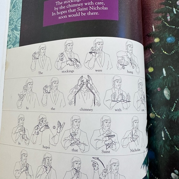 The Night Before Christmas book. Sign language. - Picture 8 of 10